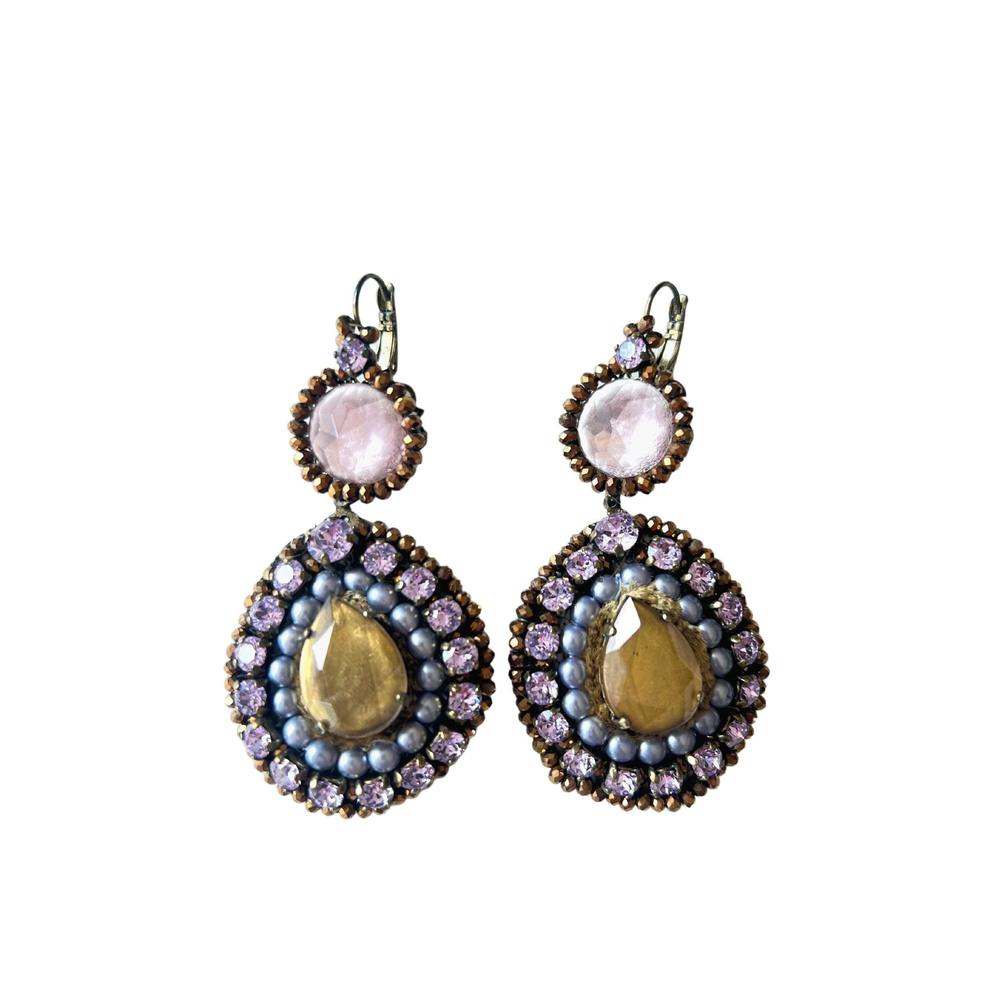 Satellite Paris - Crystal Embellished Earrings